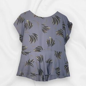 LOFT Petites Lavender Peplum Blouse